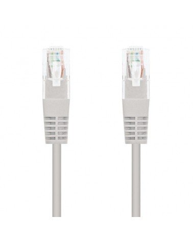 Cable de red rj45 utp nanocable 10.20.0100 cat.5e/ 50cm/ gris