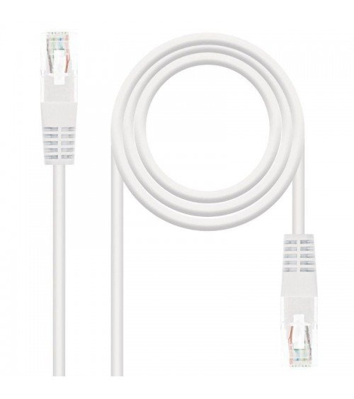 Cable de red rj45 utp nanocable 10.20.0400-l30 cat.6/ 30cm/ blanco