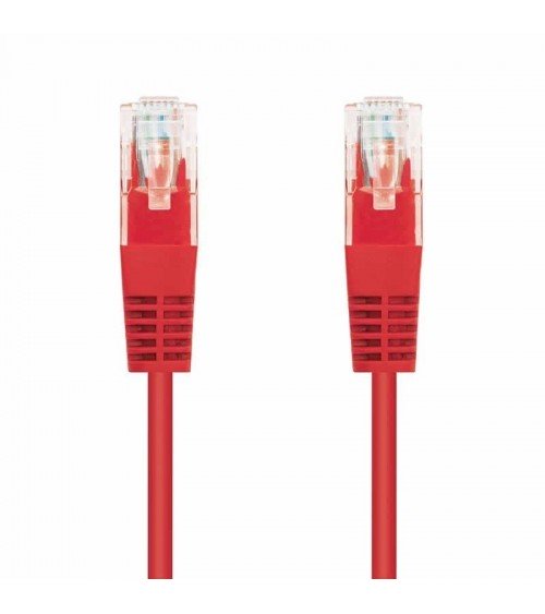 Cable de red rj45 utp nanocable 10.20.0400-r cat.6/ 50cm/ rojo
