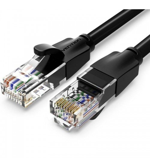 Cable de red rj45 utp vention ibebs cat.6/ 25m/ negro