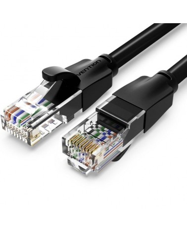 Cable de red rj45 utp vention ibebs cat.6/ 25m/ negro