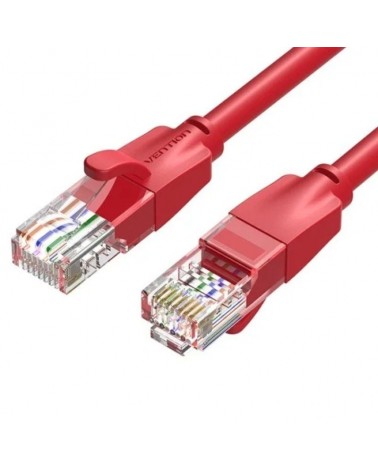 Cable de red rj45 utp vention iberh cat.6/ 2m/ rojo