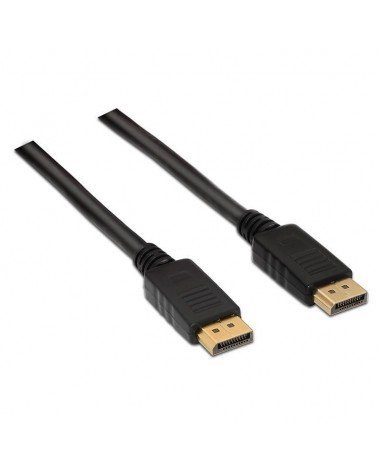 Cable displayport 1.2 4k aisens a124-0129/ displayport macho - displayport macho/ hasta 5w/ 2300mbps/ 2m/ negro