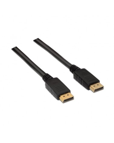 Cable displayport 1.2 4k aisens a124-0130/ displayport macho - displayport macho/ hasta 5w/ 2300mbps/ 3m/ negro