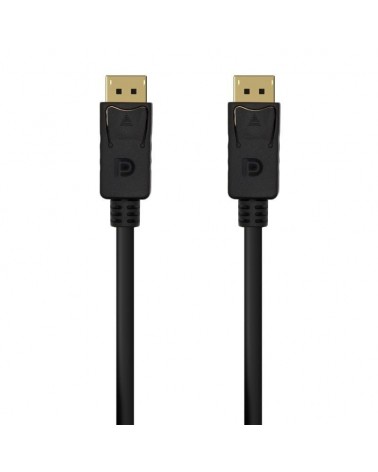 Cable displayport 1.2 4k aisens a124-0548/ displayport macho - displayport macho/ hasta 5w/ 2300mbps/ 50cm/ negro