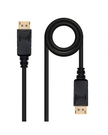Cable displayport 1.2 4k nanocable 10.15.2303/ displayport macho - displayport macho/ 3m/ negro
