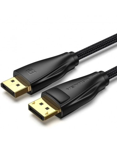 Cable displayport 1.4 8k vention hccbf/ displayport macho - displayport macho/ 1m/ negro