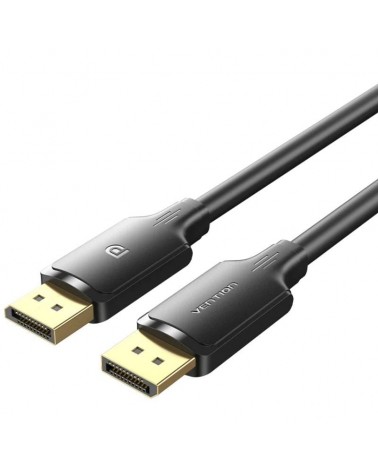 Cable displayport vention hakbg/ displayport macho - displayport 4k macho/ 1.5m/ negro