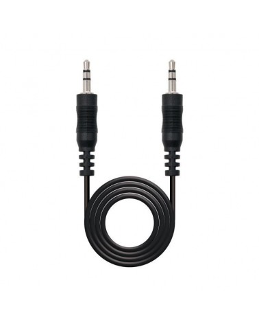 Cable estéreo nanocable 10.24.0105/ jack 3.5 macho - jack 3.5 macho/ 5m/ negro