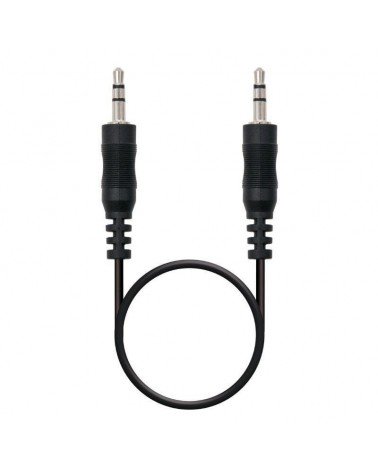 Cable estéreo nanocable 10.24.0120/ jack 3.5 macho - jack 3.5 macho/ 20m/ negro