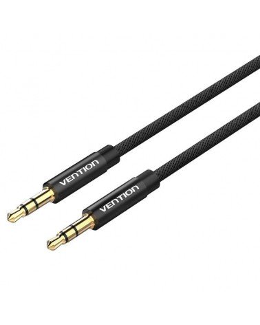 Cable estéreo vention bagbh/ jack 3.5 macho - jack 3.5 macho/ 2m/ negro