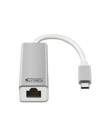 Adaptador usb tipo-c - rj45 nanocable 10.03.0402/ 1000mbps