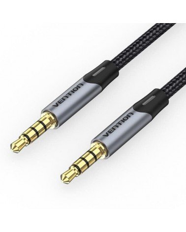 Cable estéreo vention baqhd/ jack 3.5 macho - jack 3.5 macho/ 50cm/ gris