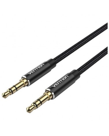 Cable estéreo vention bawbf/ jack 3.5 macho - jack 3.5 macho/ 1m/ negro