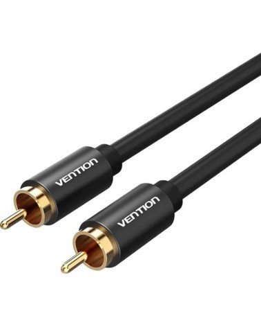 Cable estéreo vention vab-r09-b100/ rca macho - rca macho/ 1m/ negro