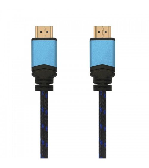 Cable hdmi 2.0 4k aisens a120-0357/ hdmi macho - hdmi macho/ hasta 10w/ 2250mbps/ 2m/ negro/ azul
