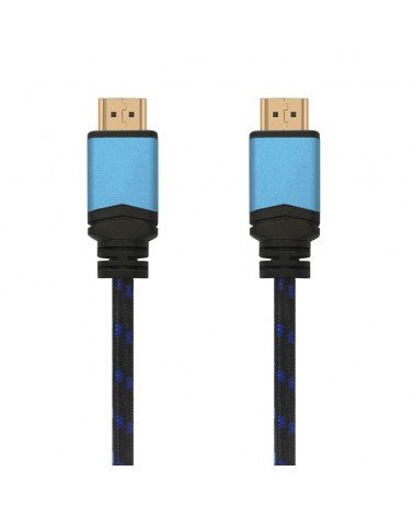 Cable hdmi 2.0 4k aisens a120-0357/ hdmi macho - hdmi macho/ hasta 10w/ 2250mbps/ 2m/ negro/ azul