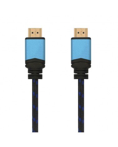 Cable hdmi 2.0 4k aisens a120-0358/ hdmi macho - hdmi macho/ hasta 10w/ 2250mbps/ 3m/ negro/ azul