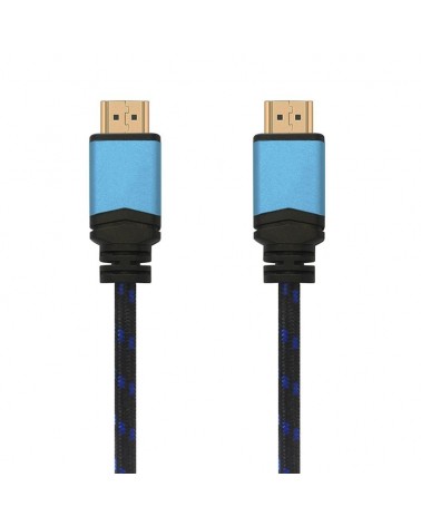 Cable hdmi 2.0 4k aisens a120-0359/ hdmi macho - hdmi macho/ hasta 10w/ 2250mbps/ 5m/ negro y azul