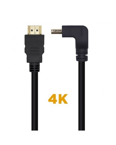 Cable hdmi 2.0 4k aisens a120-0457/ hdmi macho - hdmi macho/ 2m/ negro