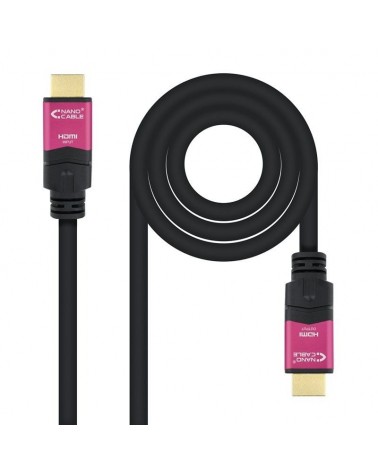 Cable hdmi 2.0 4k nanocable 10.15.3715/ hdmi macho - hdmi macho/ 15m/ negro