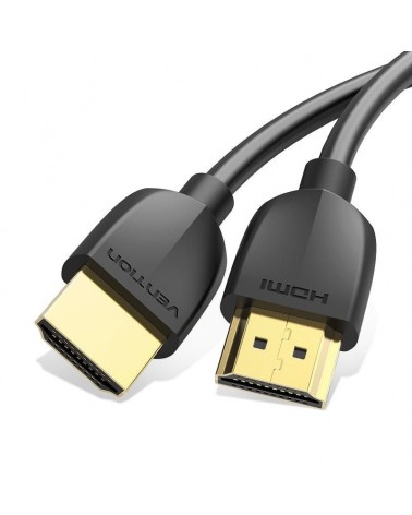 Cable hdmi 2.0 4k portatil vention aaibd/ hdmi macho - hdmi macho/ 50cm/ negro