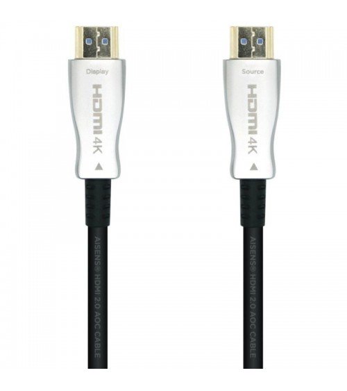 Cable hdmi 2.0 aoc 4k aisens a148-0379/ hdmi macho - hdmi macho/ 30m/ negro