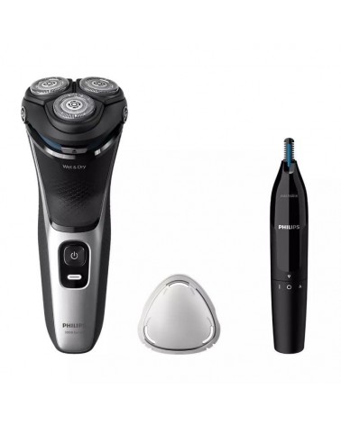 Afeitadora philips shaver series 3000 s3143/02/ con batería / 2 accesorios