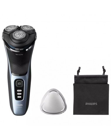 Afeitadora philips shaver series 3000 s3243/12/ con batería / 2 accesorios