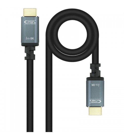 Cable hdmi 2.1 iris 8k nanocable 10.15.8010/ hdmi macho - hdmi macho/ 10m/ negro