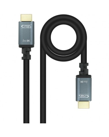 Cable hdmi 2.1 iris 8k nanocable 10.15.8010/ hdmi macho - hdmi macho/ 10m/ negro