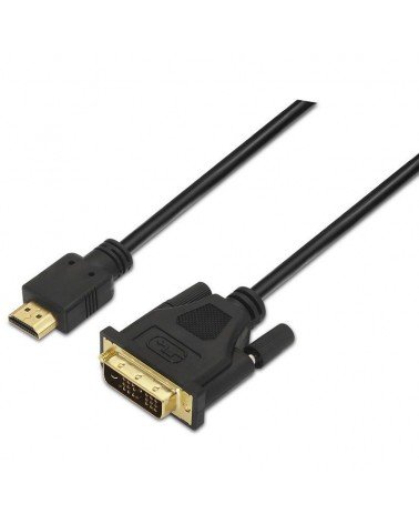 Cable hdmi aisens a117-0090/ dvi macho - hdmi macho/ hasta 10w/ 720mbps/ 1.8m/ negro