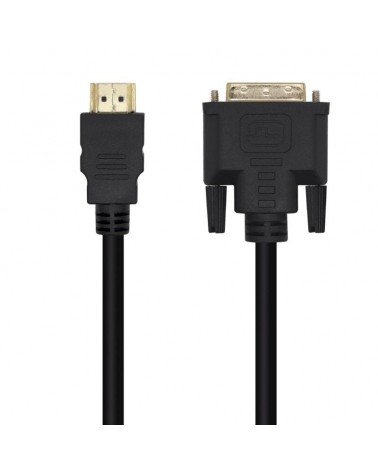 Cable hdmi aisens a117-0451/ dvi macho - hdmi macho/ 3m/ negro