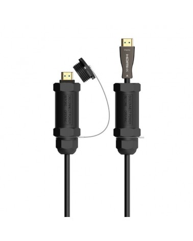Cable hdmi con armadura 2.1 aoc 8k aisens a153-0612/ hdmi macho - hdmi macho/ 30m/ negro