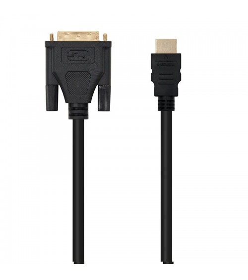 Cable hdmi nanocable 10.15.0502/ dvi macho - hdmi macho/ 1.8m/ negro