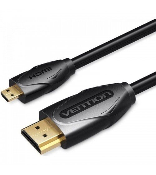 Cable hdmi vention vaa-d03-b150/ hdmi macho - micro hdmi macho/ 1.5m/ negro