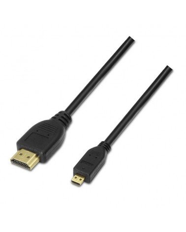 Cable micro hdmi aisens a119-0116/ hdmi macho - micro hdmi macho/ hasta 10w/ 720mbps/ 80cm/ negro
