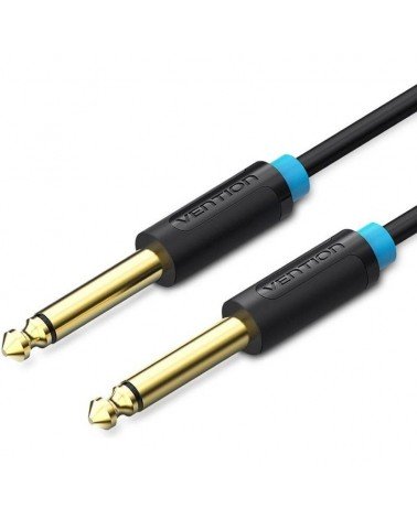 Cable mono vention baabf/ jack 6.5 macho - jack 6.5 macho/ 1m/ negro