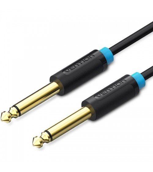 Cable mono vention baabh/ jack 6.5 macho - jack 6.5 macho/ 2m/ negro