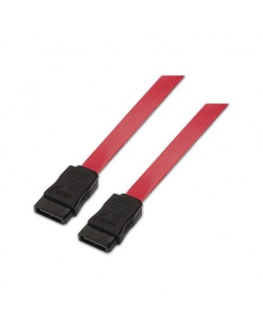 Cable sata aisens a130-0153/ sata hembra - sata hembra/ hasta 0.1w/ 768mbps/ 50cm/ rojo