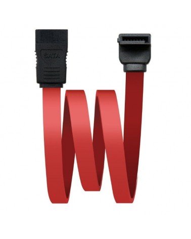 Cable sata nanocable 10.18.0202-oem/ sata hembra - sata hembra/ 50cm/ rojo