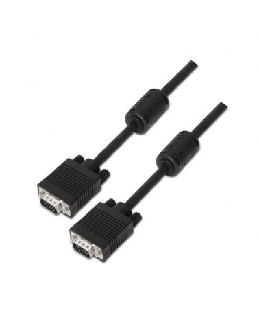 Cable svga aisens a113-0074/ hdb15 macho - hdb15 macho/ hasta 3w/ 10mbps/ 10m/ negro
