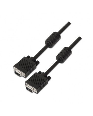 Cable svga aisens a113-0077/ vga macho - vga macho/ hasta 3w/ 10mbps/ 25m/ negro