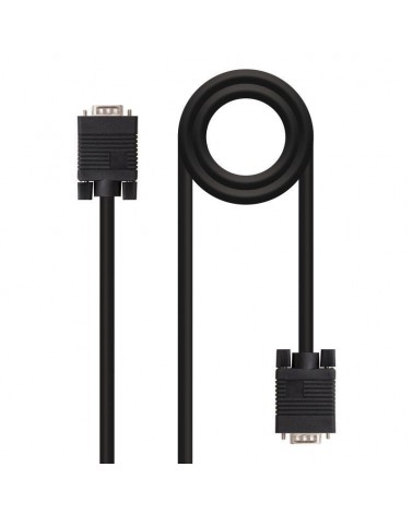 Cable svga nanocable 10.15.1305/ vga macho - vga macho/ 5m/ negro