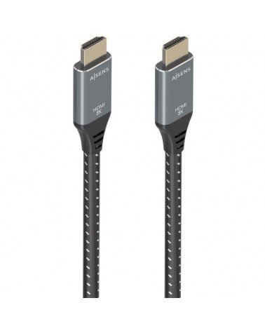 Cable hdmi 2.1 8k aisens a150-0877/ hdmi macho - hdmi macho/ 7m/ gris y negro