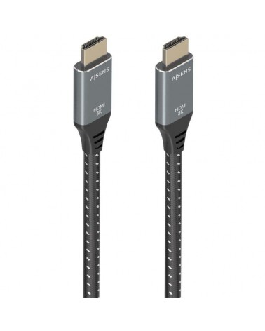 Cable hdmi 2.1 8k aisens a150-0878/ hdmi macho - hdmi macho/ 10m/ gris y negro