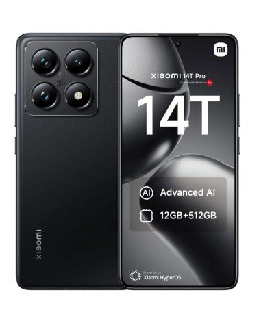 Smartphone xiaomi 14t pro 12gb/ 512gb/ 6.67'/ 5g/ negro titanio