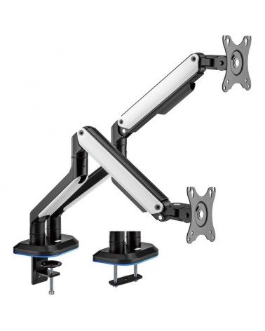 Soporte gaming para 2 monitores aisens dt32tsr-297/ hasta 9kg