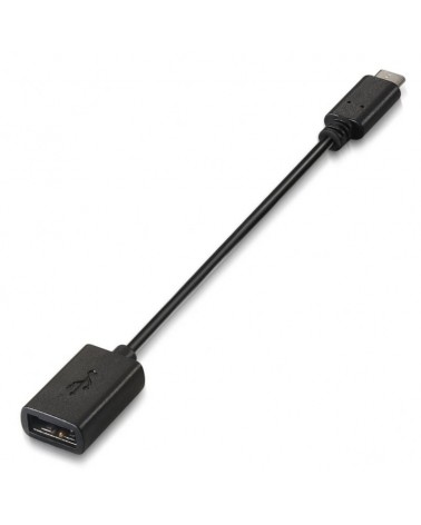 Cable usb 2.0 aisens a107-0059/ usb tipo-c macho - usb hembra/ hasta 9w/ 625mbps/ 15cm/ negro