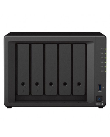 Nas synology diskstation ds1522+/ 5 bahía 3.5'- 2.5'/ 8gb ddr4/ formato torre